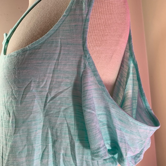 Teal I Ma Belle 2x Blouse Cold Off The Shoulder - Picture 3 of 8